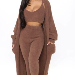Living In It 3 Piece Legging Set - Mocha